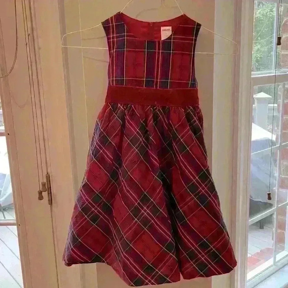Gymboree Dress Size 5, Beautiful Red and Blue Plaid - Picture 1 of 7